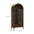 thumbnail image 3 of Vaughn Storage Display Cabinet in Walnut, 3 of 10