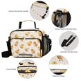 thumbnail image 4 of Insulated Lunch Bag 6L Leak-Proof Lunch Box with Shoulder Strap Multiple Pockets Lunch Tote Yellow and Cream Chicks, 4 of 9