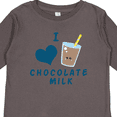 thumbnail image 4 of Inktastic I Love Chocolate Milk Boys or Girls Long Sleeve Toddler T-Shirt, 4 of 5