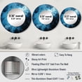 thumbnail image 5 of Designart "Lightning In A Stormy Thunderstorm" Lightning Round Mirror Wall Decor Traditional - Large Blue Round Bathroom Mirror - Round Mirror - 29" x 29", 5 of 7