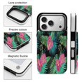 thumbnail image 3 of Summer Exotic Floral Tropical Palm Leaves Leather Wallet Case for iPhone 15 Wallet Case Card Holder Flip, 3 of 8