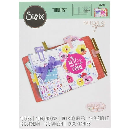 - Traveler's Notebook Inserts Thinlits Die Set, Multicolor, Thinlits create dazzling detailed shapes for more creative card making and paper crafting.., By Sizzix