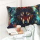 thumbnail image 4 of Fotbe Mystic Wolf Dreamcatcher Funda de Almohada Decorativa Estilo Occidental, Lujo en Algodón, Fundas para Almohadas King, Cojín Estampado para Decoración del Hogar-16"x24", 4 of 6