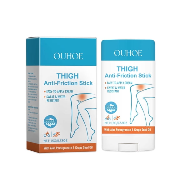 Anti Chafing Stick & Chafing Cream, Natural Friction Relief for Everyday Wear, Prevents Chafing, Soothes Irritated Skin, Ideal for Thighs, Underarms, Workouts, Travel, Non-Sticky Formula