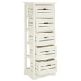 thumbnail image 3 of Safavieh Sarina Solid Rustic 5 Drawer Cabinet, Distressed Cream, 3 of 11