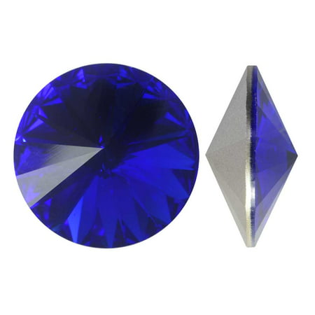Swarovski Crystal, #1122 Rivoli Fancy Stone ss47 11mm, 4 Pieces, Majestic Blue (Best Place To Sell Swarovski Crystal)