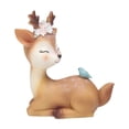 thumbnail image 5 of SPRING PARK Cute Simulated Sika Deer Christmas Standing Reindeer Elk Deer Figurine Toy Desktop Ornaments Home Decor, 5 of 6