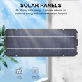 thumbnail image 4 of 2X 12V 60W Cargador de Paneles Solares Coche Moto Kick Scooter Panel Solar Portátil Cargador de Coche Batería Mantenimiento Eficiente, 4 of 5