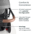 thumbnail image 5 of UPPAbaby Cruz V2 Stroller/Full-Featured Stroller with Travel System Capabilities/Toddler Seat, Bumper Bar, Bug Shield, Rain Shield Included/Greyson (Charcoal Mélange/Carbon Frame/Saddle Leather), 5 of 5