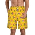 thumbnail image 1 of Fotbe Mardi Gras Crayfish and Fleur de lis Trajes de Baño Estampados para Hombre, Shorts de Verano de Secado Rápido, Ropa de Playa, Bañadores-XX-Large, 1 of 6