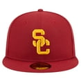 thumbnail image 2 of Men's New Era Cardinal USC Trojans 59FIFTY Fitted Hat, 2 of 6