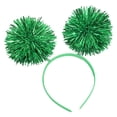 thumbnail image 2 of dianhelloya Sparkling Foil Strips Headband Handmade Christmas Fashionable Hair Accessory for Cosplay Parties Birthdays for Xmas Green, 2 of 8