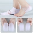 thumbnail image 4 of Tnobhg 1 Pair Heightening Pads Invisible Detachable Translucent Breathable Unisex Concealed Footbed Enhancers Soft Height Increase Heel Wearable Heel Cushion Inserts, 4 of 7