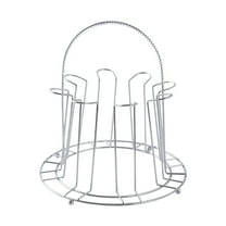 YIMWNYI Stainless Steel Drip Cup Storage Rack, Inverted Hanging Coffee Cup Organizer, Space-Saving Design, Cup Holder, Stylish Kitchen Table Rack, Portable Drinkware Stand, Glassware Display Shelf