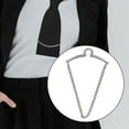 thumbnail image 2 of Men Tie Chain Brooch Necktie Tie Chain Button Attachment Classic Tie Clips for Business Engagement Party, Suit Shirt Jewelry,, 2 of 7