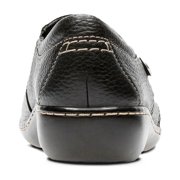 Clarks Womens ASHLAND LANE Q Black Slip-Ons