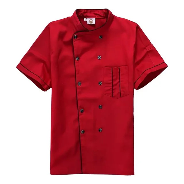 Filipina Chef Transpirable Suaveusable Manga Corta Uniforme