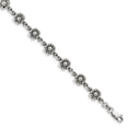 thumbnail image 1 of 925 Sterling Silver Flower Charm Bracelet, 1 of 2