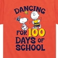 thumbnail image 3 of Peanuts - Dancing For 100 Days Of School - Toddler & Youth Short Sleeve Graphic T-Shirt, 3 of 7