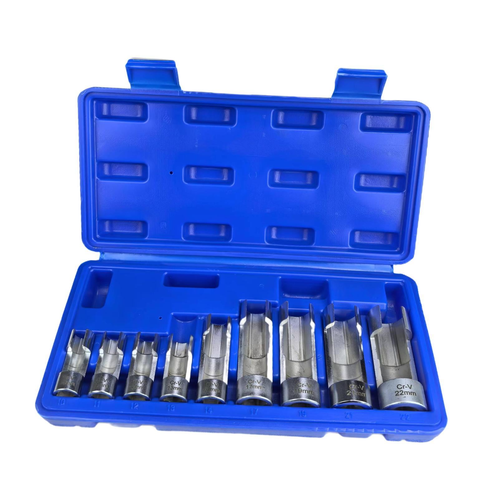 Dickly 9 Pieces Oxygens Sensor Socket Set Hex Universal Removal Set Car Maintenance