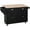 Black, variant on HOMCOM Kitchen Island with Storage, Kitchen Island with Drop Leaf, Black