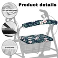 thumbnail image 5 of Jiueut Pink Flower Rollator Seat and Back Rest Covers for Women 2 Piece Easy to Install Padded Seat Cushion for Rollator Walker Outdoors Walker Seat Cushion, 5 of 7
