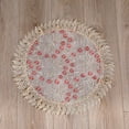 thumbnail image 4 of QJUHUNG Lace Round Tablecloth Embroidery Coffee Table Cover for Dining Room Picnic Wedding Party Banquet Home Decor, 4 of 4