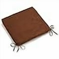 thumbnail image 3 of 20-inch by 19-inch Solid Microsuede Chair Cushion, 3 of 4
