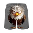 thumbnail image 5 of COSFO Summer Men's Swim Shorts Quick Dry Funny Animal Print Beach Casual Board Shorts Relaxed Fit with Pockets Drawstring Swimming Elastic Waist Bathing Suits, 5 of 5