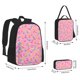thumbnail image 2 of Balery Pink Donut Mochila Escolar 3 en 1 para Niños - Mochila Resistente con Lonchera Térmica y Estuche - Mochila Escolar para Niños y Niñas, 2 of 7