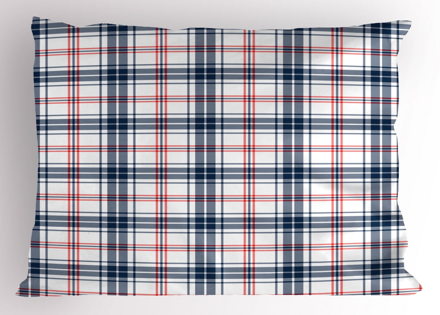 Plaid Pillow Sham Traditional Checkered British Country Pattern with