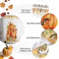 thumbnail image 5 of Fall Orange Pumpkin Watercolor Maple Leaf Shower Curtain for Bathroom, Happy Thanksgiving1 Waterproof Shower Curtains Washable Quick Dry with Hooks Bathtub Curtains 72x72 IN, 5 of 6