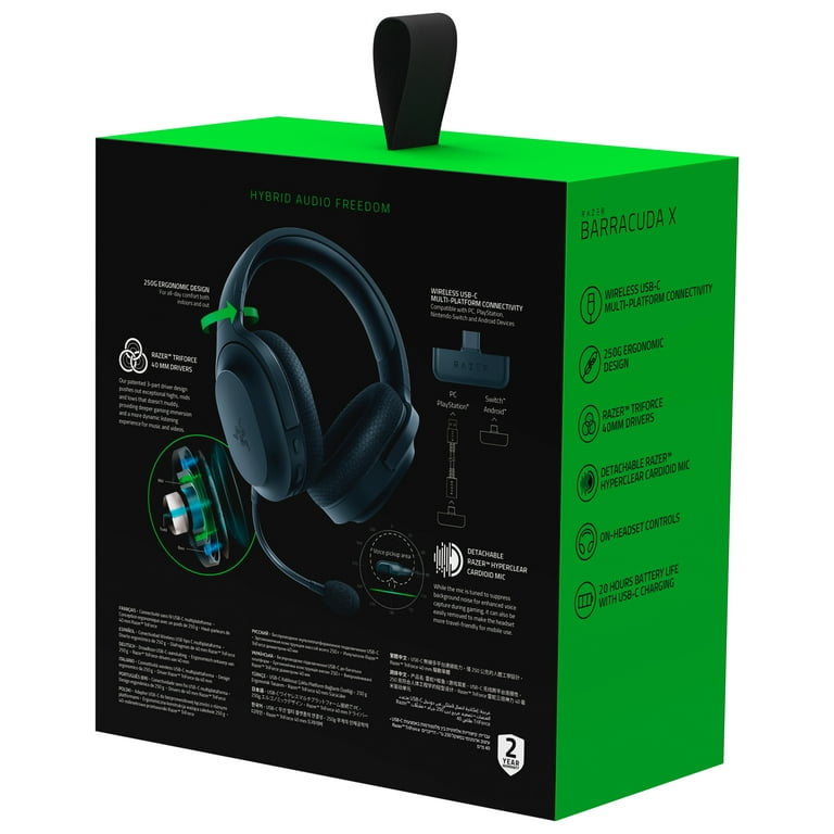 Razer - Barracuda X Wireless Gaming Headset for PC, PS4, PS5