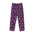 thumbnail image 4 of Goofa Rose Flowers Printed Soft Pajama Pants for Men, Wide Leg Comfy Casual Lounge Yoga Pants-XX-Large, 4 of 9