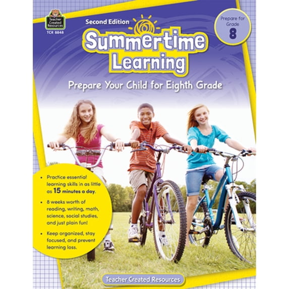 Pre-Owned Summertime Learning, Second Edition (Prep. for Gr. 8) (Paperback) 1420688480 9781420688481