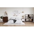 thumbnail image 5 of Ren Home Leva Scandinavian 2 Drawer Curved Nightstand, Walnut and White, 5 of 9