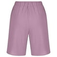 thumbnail image 3 of IROINNID Men's Casual Cotton Linen Drawstring Waist Loose Beach Shorts, 3 of 6
