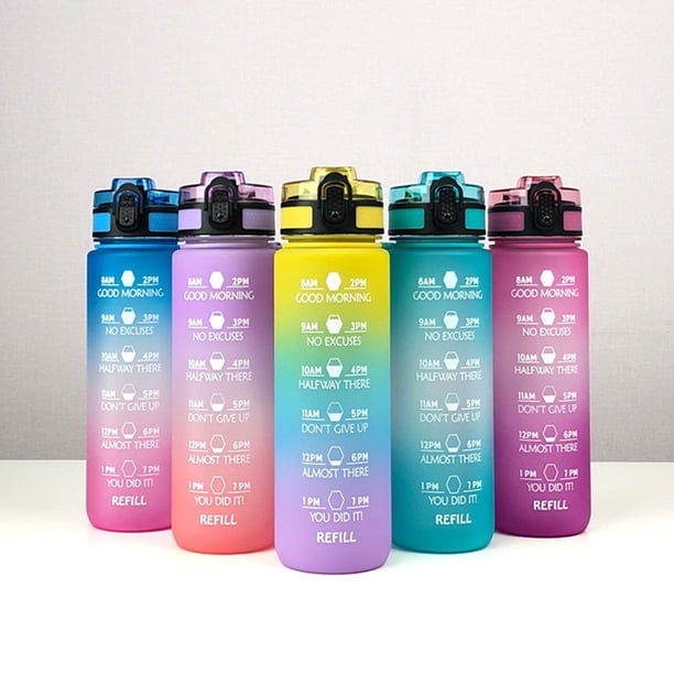KollyKolla Gourde 1L, Bouteille Sport sans BPA, Réutilisable, Gourde Motivation avec Marqueur de Temps, Bouteille d'eau Étanche, Gourde Sport avec Paille, pour Yoga, l'école, Camping, Bureau, Fitness KollyKolla Gourde 1L, Bouteille Sport sans BPA, Réutilisable, Gourde Motivation avec Marqueur de Temps, Bouteille d'eau Étanche, Gourde Sport avec Paille, pour Yoga, l'école, Camping, Bureau, Fitness