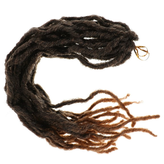 LOLIPPYY Crochet Hair Extensions 1 Set Synthetic Coffee Color Material for Braiding