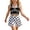 Black, variant on Splozh Kids Bathing Suit Girls Swimming Flower Cute Tankini Swim Top Color Block Tankini Swimwear Two Piece Swimsuit Black,7-8 Years