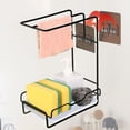 thumbnail image 2 of Escurridor de platos colgante sin taladro | Soporte metálico para esponjas y toallas con drenaje | Organizador de almacenamiento para cocina y baño de 27x20x14cm para fregadero y puertas de armarios, 2 of 7