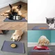 thumbnail image 4 of Alfombrilla impermeable de silicona para mascotas de 48 x 30 cm, para comida de perros y gatos, cuenco para mascotas, tapete para beber, mantel individual para alimentación de perros, portátil para al, 4 of 5