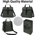 thumbnail image 5 of Roll top Reusable Lunch Box with Adjustable Shoulder Strap,Olive Green, 5 of 7