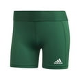 thumbnail image 2 of Adidas Women's Alphaskin Volleyball Shorts Green Size Medium, 2 of 5