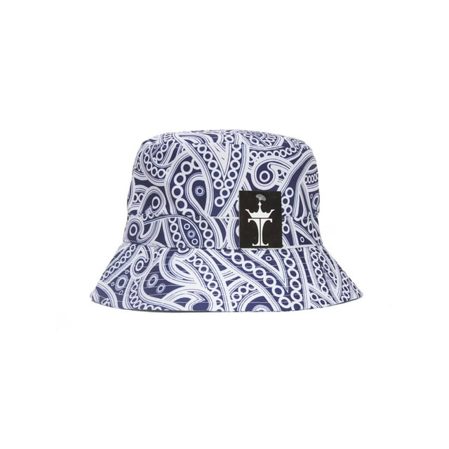 TopHeadwear Sized Bucket Hats - Tribal - Navy/White - Small/Medium