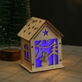 thumbnail image 1 of Xihbxyly Colgante Navideño de Madera, Diseño de Árbol Luminoso, Decoración Festiva para Ventana de Cabaña, Exhibición de Mesa Navideña, Decoración para Fiestas, Navidad o Acción de Gracias, Incluye 3, 1 of 2