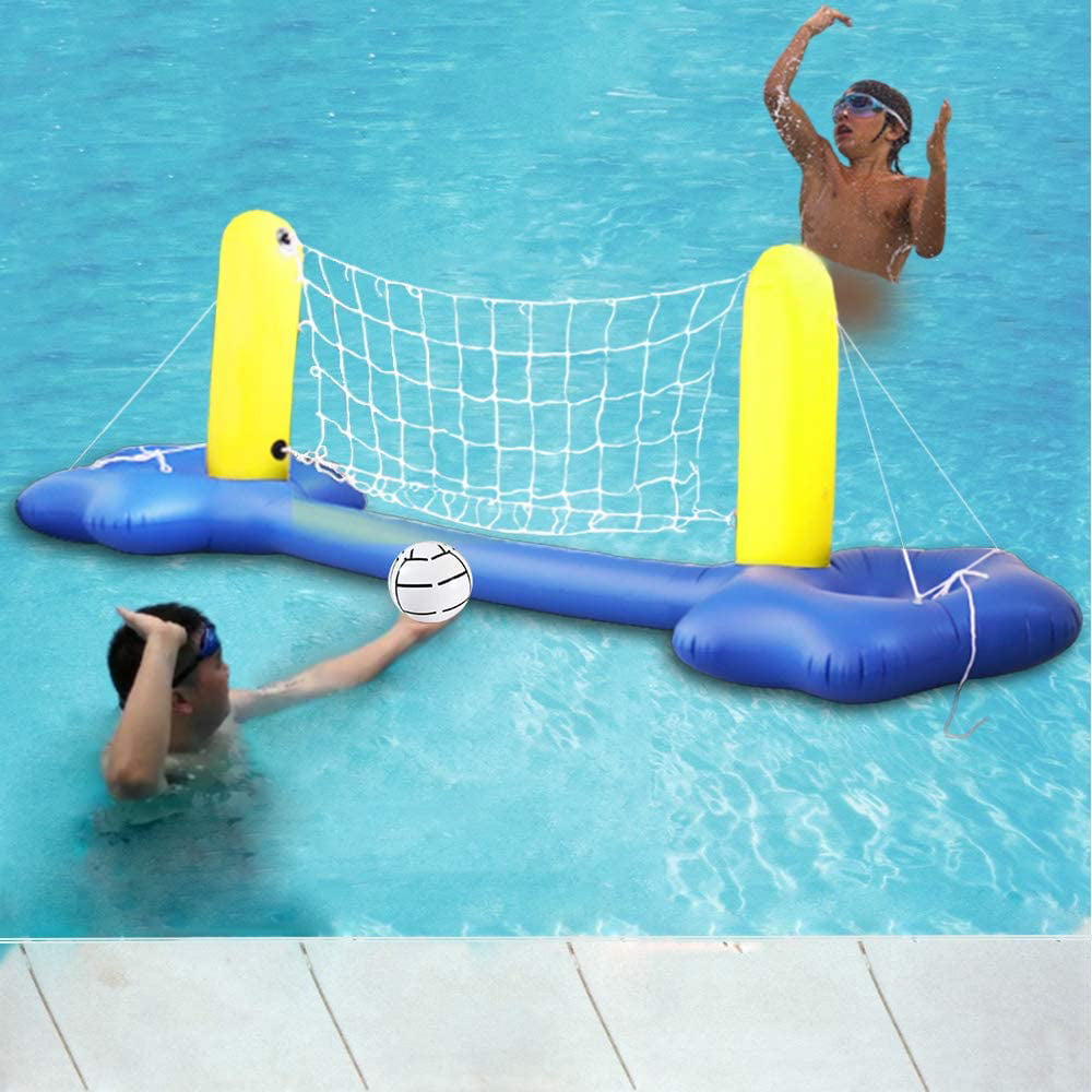 Details about    Floating Volleyball Set Inflatable Pool Float Set Volleyball Net & 