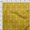 thumbnail image 3 of oneOone Georgette Viscose Yellow Fabric Nautical Quilting Supplies Print Sewing Fabric By The Yard 42 Inch Wide, 3 of 4