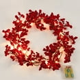 thumbnail image 4 of 5.9 Ft Red Berries Garland for Christmas Tree Artificial Christmas Garlands Red Berry String Garland for Home Mantle Fireplace Winter Season Holiday Indoor Outdoor Decor, 4 of 6
