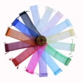 thumbnail image 1 of 50Pcs Silk Pouch For Hand Fans Organza Gift Bag Gift Pouch For With Drawstring Mixed, 1 of 8